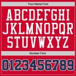 Personalized Red Navy-White Authentic Throwback Basketball Jersey