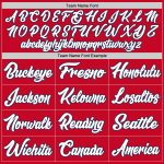 Personalized Red Navy-White Authentic Throwback Basketball Jersey Team Custom Name and Number
