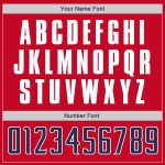 Personalized Red Navy-White Authentic Throwback Rib-Knit Baseball Jersey Shirt Team Custom Name and Number
