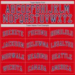 Personalized Red Navy-White Authentic Throwback Rib-Knit Baseball Jersey Shirt