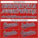 Personalized Red Navy-White Baseball Jersey
