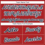 Personalized Red Navy-White Baseball Jersey Team Custom Name and Number