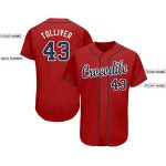 Personalized Red Navy-White Baseball Jersey Team Custom Name and Number