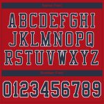 Personalized Red Navy-White Mesh Authentic Football Jersey