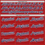 Personalized Red Navy-White Mesh Authentic Throwback Baseball Jersey Team Custom Name and Number