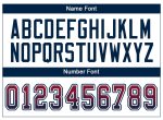 Personalized Red Navy-White Mesh Drift Fashion Football Jersey Team Custom Name and Number