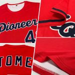 Personalized Red Navy-White Performance T-Shirt Team Custom Name and Number