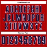Personalized Red Navy-White Performance Vapor Golf Polo Shirt Team Custom Name and Number