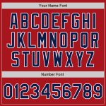 Personalized Red Navy-Yellow Authentic Split Fashion Baseball Jersey Team Custom Name and Number