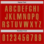 Personalized Red Old Gold Performance Golf Polo Shirt Team Custom Name and Number