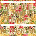 Personalized Red Old Gold-White 3D Pattern Design Northeast China Big Flower Authentic Baseball Jersey Team Custom Name and Number