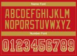 Personalized Red Old Gold-White Mesh Drift Fashion Football Jersey Team Custom Name and Number