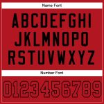 Personalized Red Red-Black Mesh Authentic Football Jersey Team Custom Name and Number