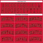 Personalized Red Red Black-Old Gold Authentic Throwback Basketball Jersey Team Custom Name and Number