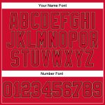 Personalized Red Red Black-Old Gold Authentic Throwback Basketball Jersey Team Custom Name and Number
