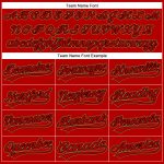 Personalized Red Red Black-Old Gold Performance Vapor Golf Polo Shirt Team Custom Name and Number