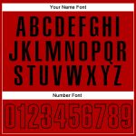 Personalized Red Red-Black Performance Vapor Golf Polo Shirt Team Custom Name and Number