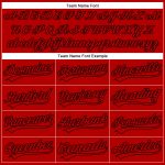 Personalized Red Red-Black Performance Vapor Golf Polo Shirt Team Custom Name and Number