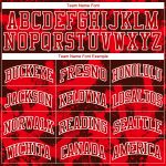 Personalized Red Red-Black Round Neck Sublimation Basketball Suit Jersey