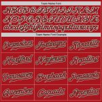 Personalized Red Red-Kelly Green Authentic Baseball Jersey Team Custom Name and Number