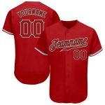 Personalized Red Red-Kelly Green Authentic Baseball Jersey Team Custom Name and Number
