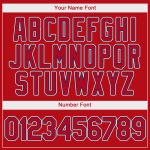 Personalized Red Red-Navy Authentic Baseball Jersey