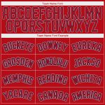 Personalized Red Red-Navy Authentic Baseball Jersey Team Custom Name and Number