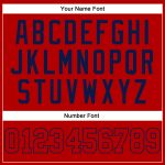 Personalized Red Red-Navy Authentic Sleeveless Baseball Jersey Team Custom Name and Number