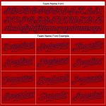 Personalized Red Red-Navy Authentic Sleeveless Baseball Jersey Team Custom Name and Number