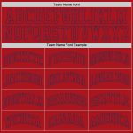 Personalized Red Red-Navy Authentic Throwback Basketball Jersey Team Custom Name and Number