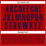 Personalized Red Red-Navy Performance Vapor Golf Polo Shirt Team Custom Name and Number