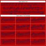 Personalized Red Red-Navy Performance Vapor Golf Polo Shirt Team Custom Name and Number