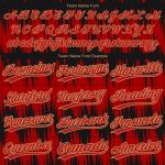 Personalized Red Red Old Gold-Black 3D Pattern Design Authentic Baseball Jersey Team Custom Name and Number