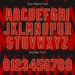 Personalized Red Red Old Gold-Black 3D Pattern Design Authentic Baseball Jersey Team Custom Name and Number