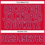 Personalized Red Red-Royal Authentic Throwback Basketball Jersey