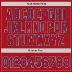 Personalized Red Red Royal-Gray Two-Button Unisex Softball Jersey Team Custom Name and Number