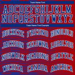 Personalized Red Red-Royal Round Neck Sublimation Basketball Suit Jersey Team Custom Name and Number