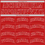 Personalized Red Red-White Authentic Baseball Jersey Team Custom Name and Number