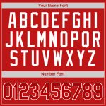 Personalized Red Red-White Authentic Baseball Jersey Team Custom Name and Number