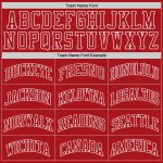 Personalized Red Red-White Authentic Throwback Basketball Jersey Team Custom Name and Number