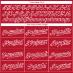 Personalized Red Red-White Christmas 3D Authentic Baseball Jersey Team Custom Name and Number