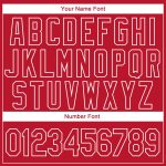 Personalized Red Red-White Christmas 3D Authentic Baseball Jersey Team Custom Name and Number