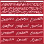 Personalized Red Red-White Christmas 3D Performance T-Shirt Team Custom Name and Number