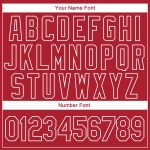 Personalized Red Red-White Christmas 3D Performance T-Shirt Team Custom Name and Number