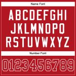 Personalized Red Red-White Mesh Authentic Football Jersey Team Custom Name and Number