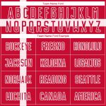 Personalized Red Red-White Sublimation Danish Flag Soccer Uniform Jersey Team Custom Name and Number