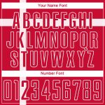 Personalized Red Red-White Sublimation Danish Flag Soccer Uniform Jersey Team Custom Name and Number
