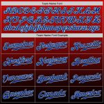 Personalized Red Royal-Black Authentic Fade Fashion Baseball Jersey Team Custom Name and Number