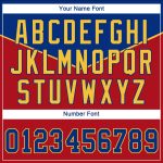Personalized Red Royal-Gold 3D Pattern Design Multicolor Authentic Baseball Jersey Team Custom Name and Number