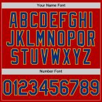 Personalized Red Royal-Gold Authentic Throwback Baseball Jersey Team Custom Name and Number